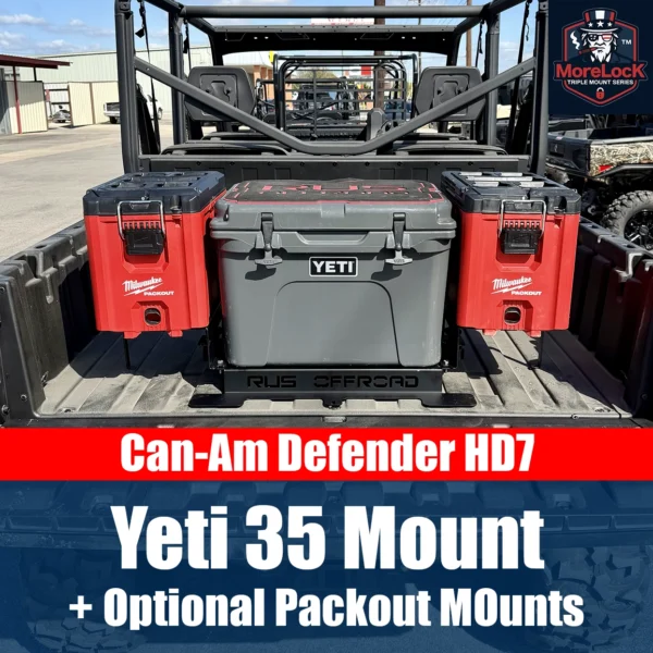 Can-Am Defender HD7 - Yeti 35 Mount - MoreLock Triple Series