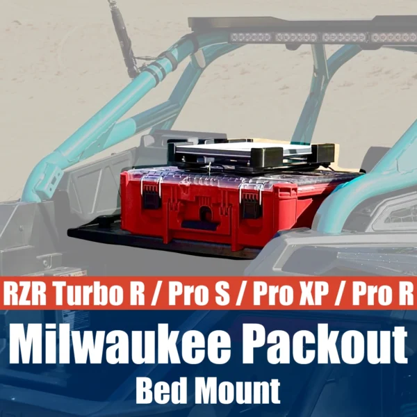 Milwaukee Packout Mount for Polaris RZR Turbo R / Pro R / Pro XP / Pro S