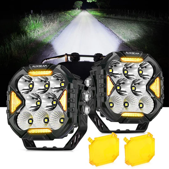 (2) Auxbeam - 4 Inch Combo LED Pod Lights - Combo