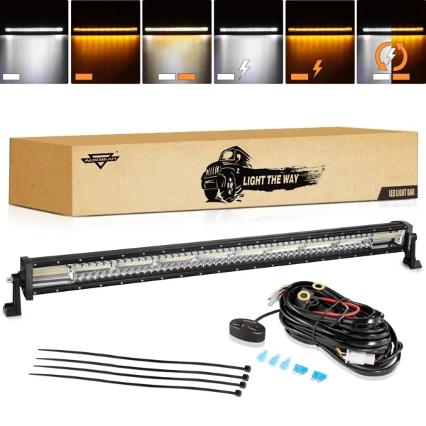 Auxbeam - 42 Inch Led Light Bar - 6 Modes Series