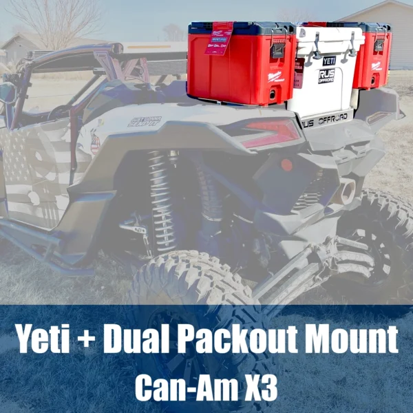 Milwaukee Packout + Yeti 35 Mount for Can-Am X3 Maverick