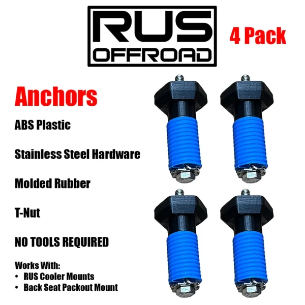 RZR Anchors - No Tools Required - (4 Pack)