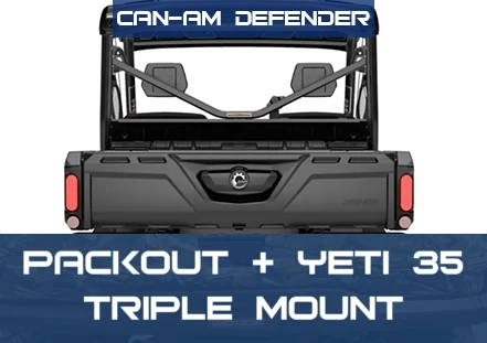 Can-Am Defender - Yeti 35 Mount - MoreLock Triple Series