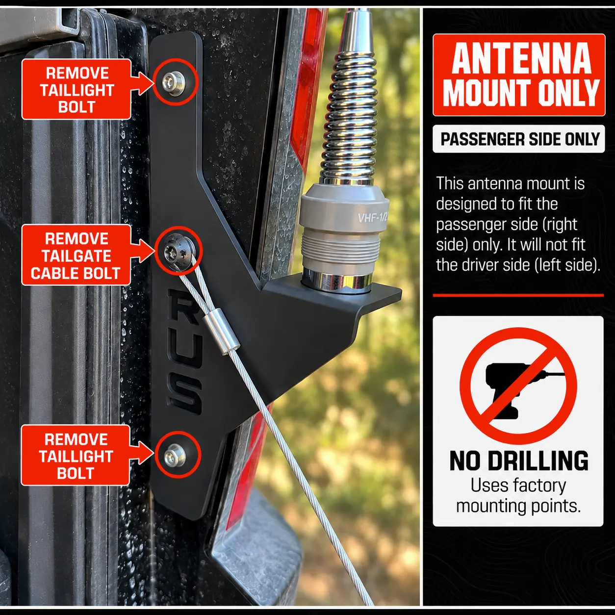 Passenger-Side Antenna Mount Installation Guide Passenger-Side Antenna Mount Installation Guide